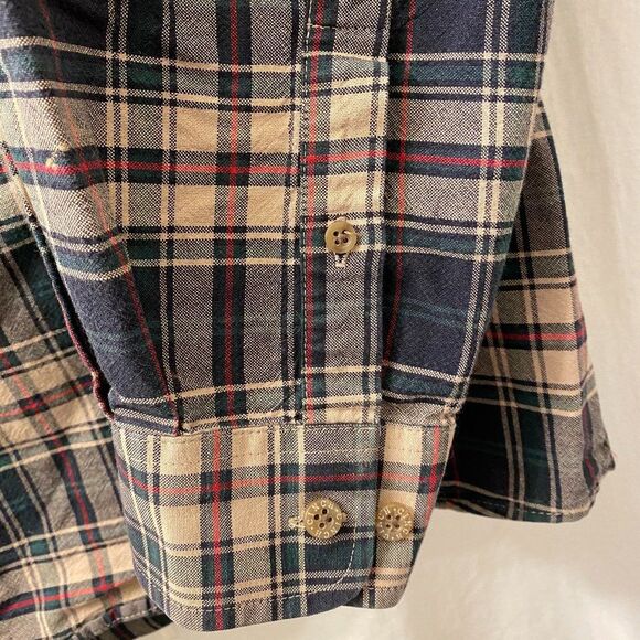 Cinch Cotton Long Sleeve Button Down Collard Checked Mens Shirt Size XL - Picture 3 of 6